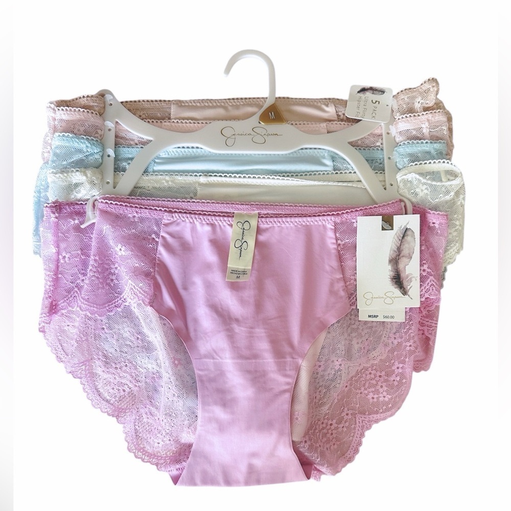 Jessica Simpson 5-Pack Flirty Hipster Panties